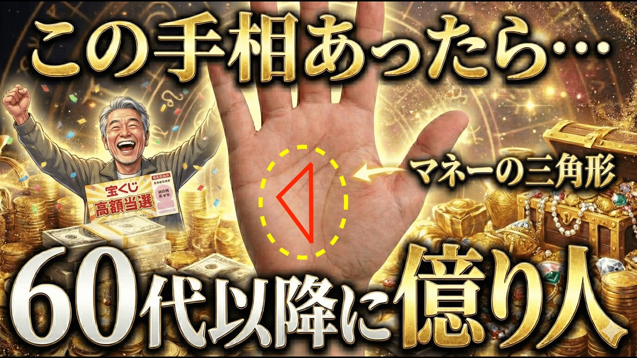 【晩年運の真実】50代まで苦労した人ほど報われる！60代以降に「億り人」になる人の手相12選 #手相 #占い