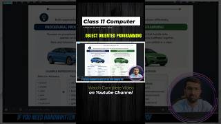 Object Oriented Programming (OOP) | Class 11 Computer Chapter 2 | New Book 2025 Punjab Board