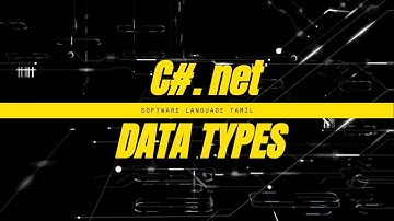 C#.net in Tamil Data types- Part 2