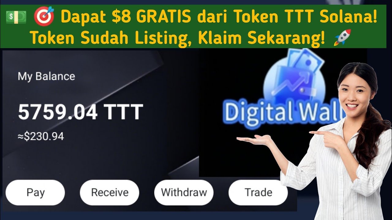 🔥 Airdrop Token TTT Solana Setara $8 | Token Sudah Listing! | Receh Update 💸