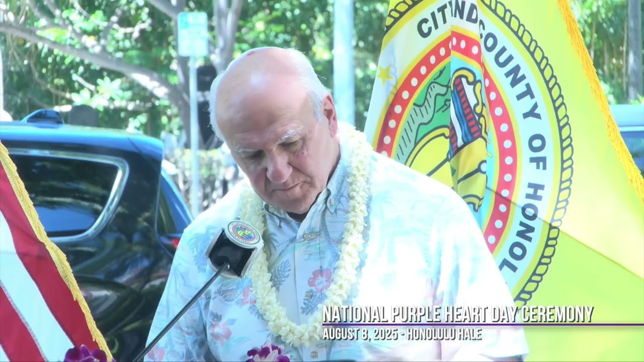 Purple Heart Day Ceremony (08/08/25) - Mayor Blangiardi's full speech