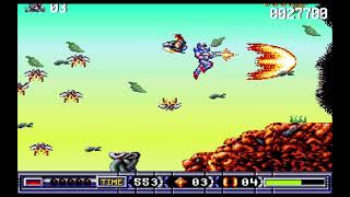 Turrican 2 completion (approx. 23m53s w/o loading times)