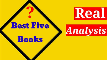 Best books for real analysis ||Top Five Books of Real Analysis ||