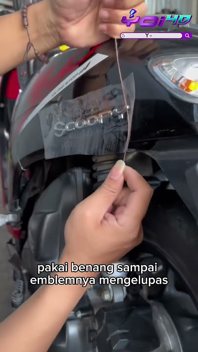 How to remove motorcycle body emblem