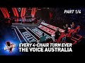 Every 4chair turn blind audition on the voice australia  part 14