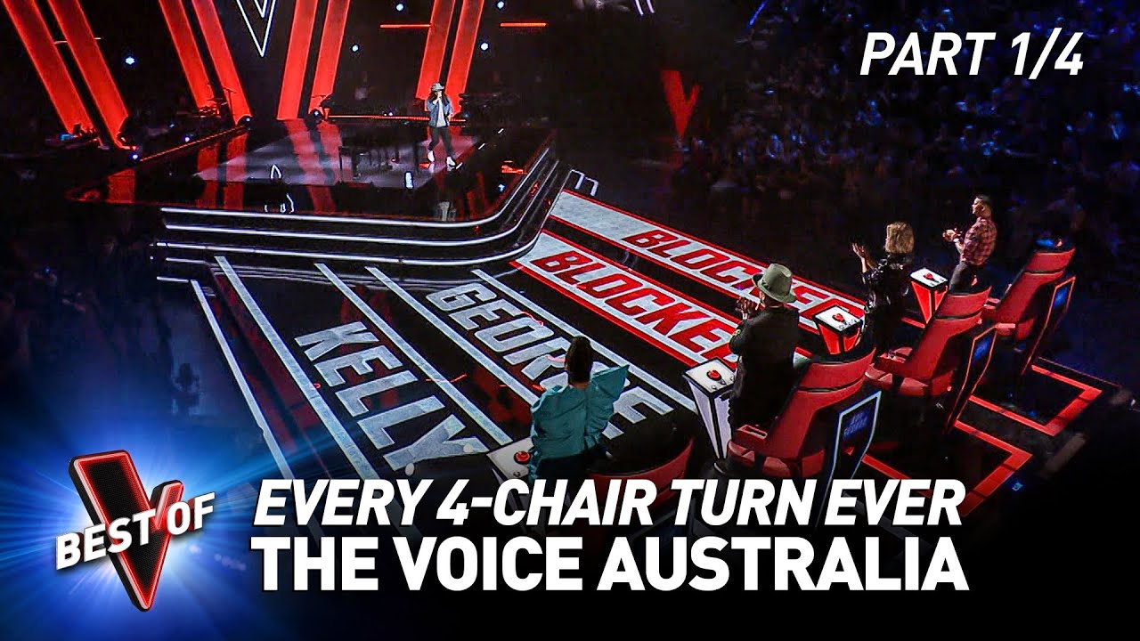 Every 4-CHAIR TURN Blind Audition on The Voice Australia | Part 1/4