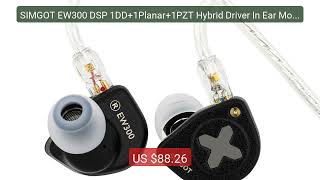 SIMGOT EW300 DSP 1DD+1Planar+1PZT Hybrid Driver In Ear Monito... — Amazing Value 2026 | Must Have!