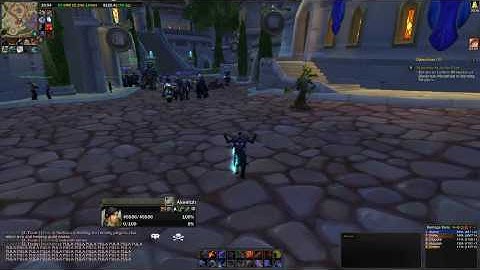 World of Warcraft. Moments before server shutdown