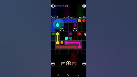 How to solve flow free bridge (8*8 mania level 24)