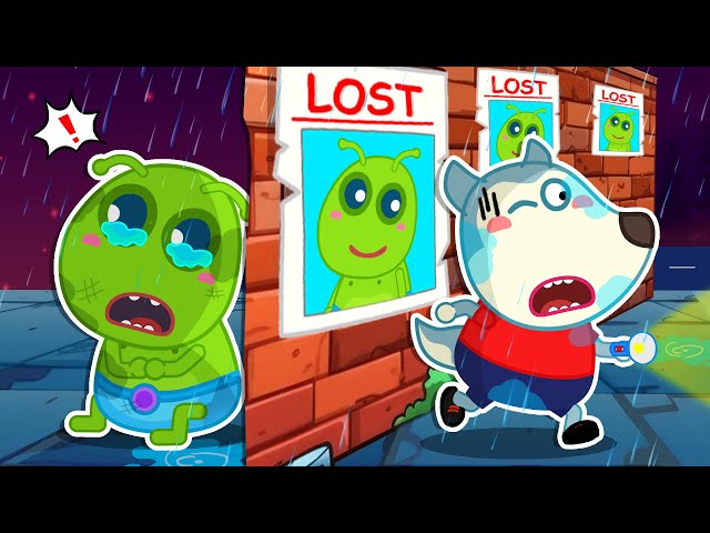 Lycan Can't Find Alien! Baby Got Lost 🐺 Funny Stories for Kids @LYCANArabic class=