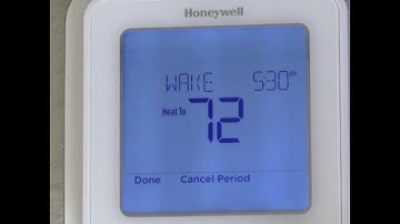 Honeywell T6   Programming a Schedule