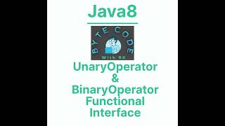 Java8::Unary & BinaryOperator Functional #youtube #trending #viral #java #java8 #functionalinterface