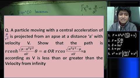 Central Orbits - Question involving velocity from Infinity