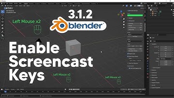 How To Enable Screencast Keys in Blender 3.1.2 | Record Mouse Clicks in Blender | Avtar Dohla