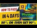 Class 12 Physics do you know hot to get 50% or even get 90% in 3 days 🔥| Important Questions