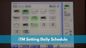 iTM Setting Daily Schedule | Daikin Singapore