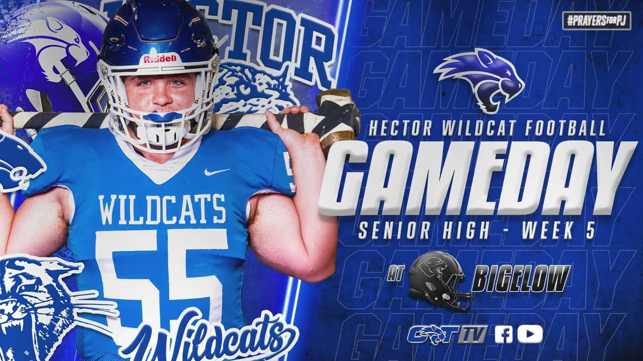 Hector Wildcat Football (Sr. High AT Bigelow 10.4.2024)