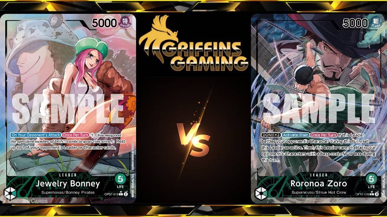 One Piece TCG Griffins Gaming Store Championship Round 1: G Bonney Vs G Zoro