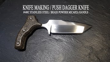 KNIFE MAKING / PUSH DAGGER KNIFE 수제칼 만들기#56