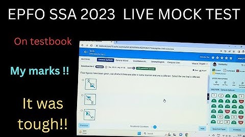 epfo ssa LIVE MOCK TEST 2023 😎😌