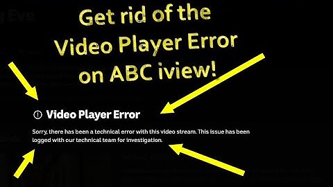 Get rid of the Video Player Error on ABC iview