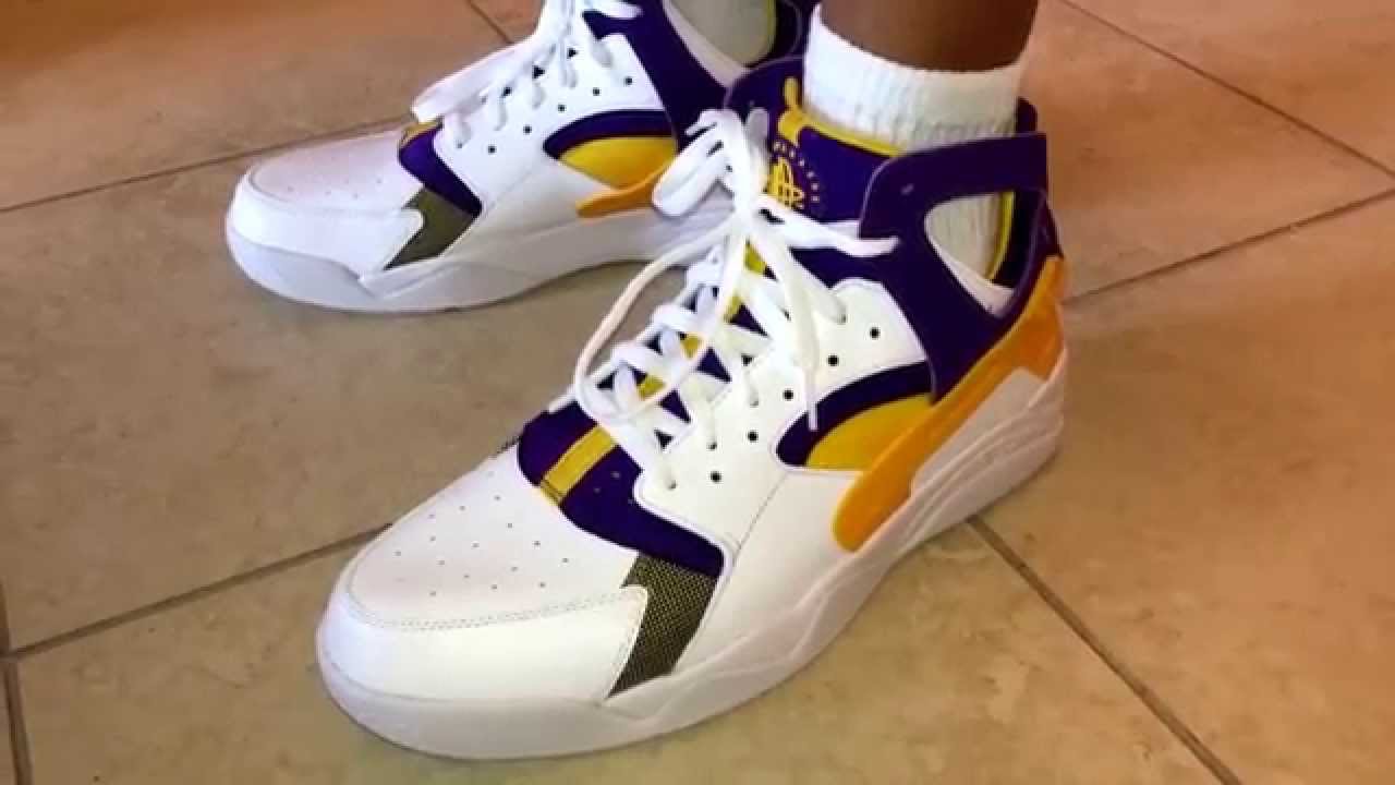 nike air flight huarache lakers