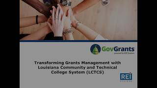 GovGrants Customer Webinar Highlights - LCTCS