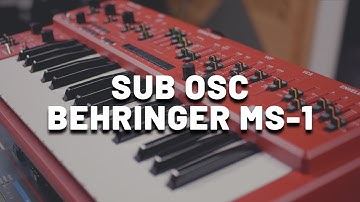 Sub Oscillator with Behringer MS-1 | Analog SH-101 Style Synth Bass (No Talking)