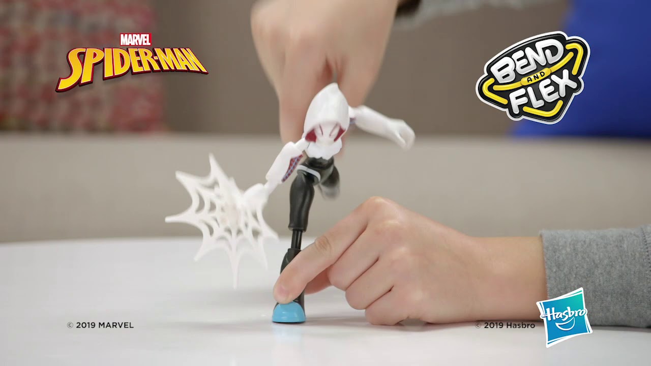 Spider-Man Ghost-Spider Bend And Flex - Action Figure Flessibile 15 Cm Con Accessorio