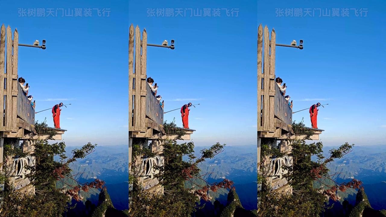 Skydiving with wingsuit for daily training 