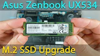 Asus Zenbook UX534FT How to install or Upgrade M2 SSD