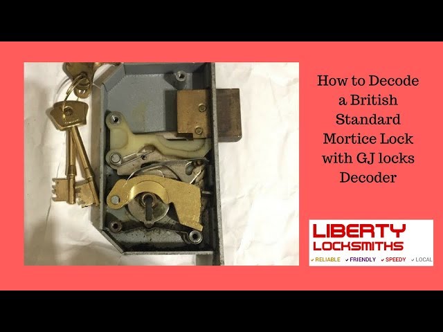 How to  Decode a British Standard Mortice Lock with GJ locks Decoder