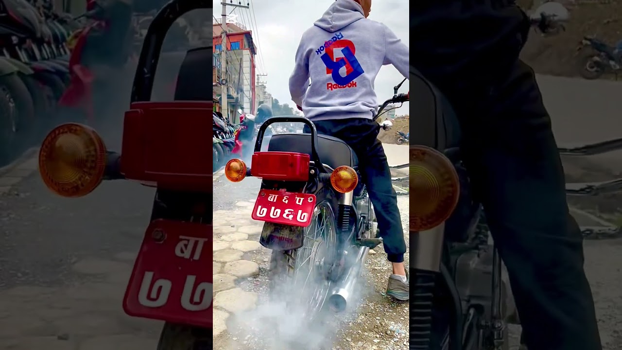 Almost 35 years old yamaha RX100 vintage bike 