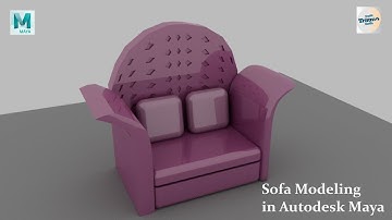 “Modern Sofa Modeling in Maya | Interior Furniture Design”