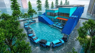 24 Inches Cars Destroying In Flood 😨 Indian Bike Driving 3D  screenshot 5