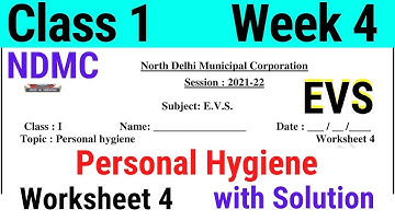NDMC Class 1 EVS Week 4 Worksheet 4 (23/06/2021) || worksheet 4 Class 1st evs