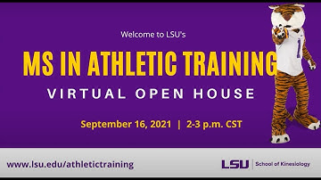 MS in Athletic Training Virtual Open House - Fall 2021 Session 2