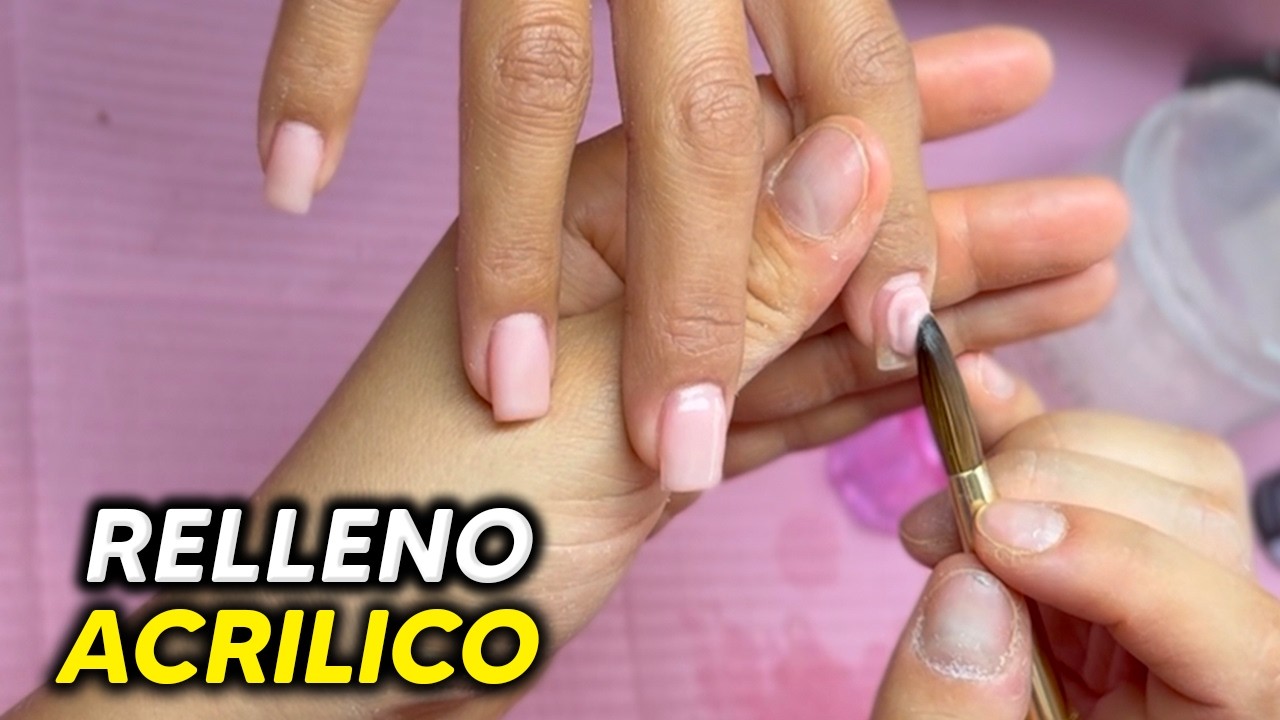RELLENO de UÑAS de LARGAS a CORTAS | clienta