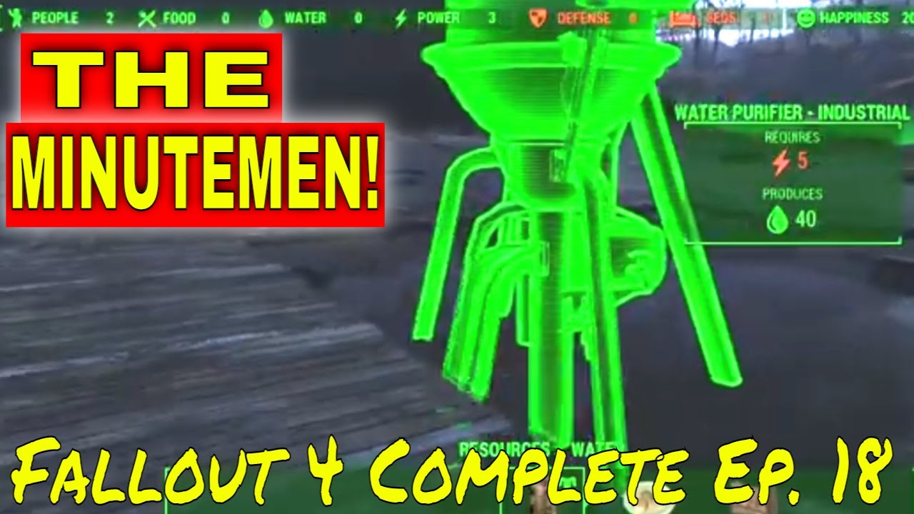 Fallout 4 Complete Walkthrough Ep 18 Building Up The Minutemen