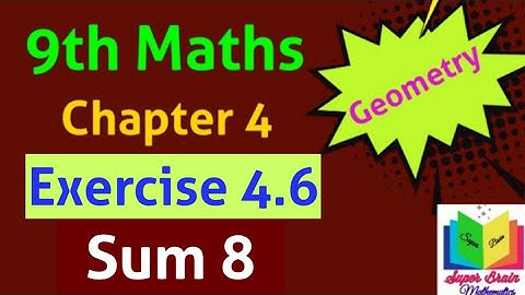 9th maths Exercise 4.6 sum 8 | Class 9 chapter 4 Exercise 4.6 8th sum | Super brain mathematics