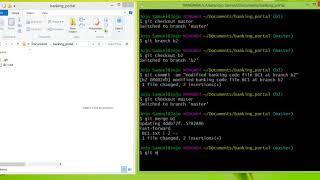 Git Branching, Merging, Resolving Merge Conflicts with WinMerge and Rebasing