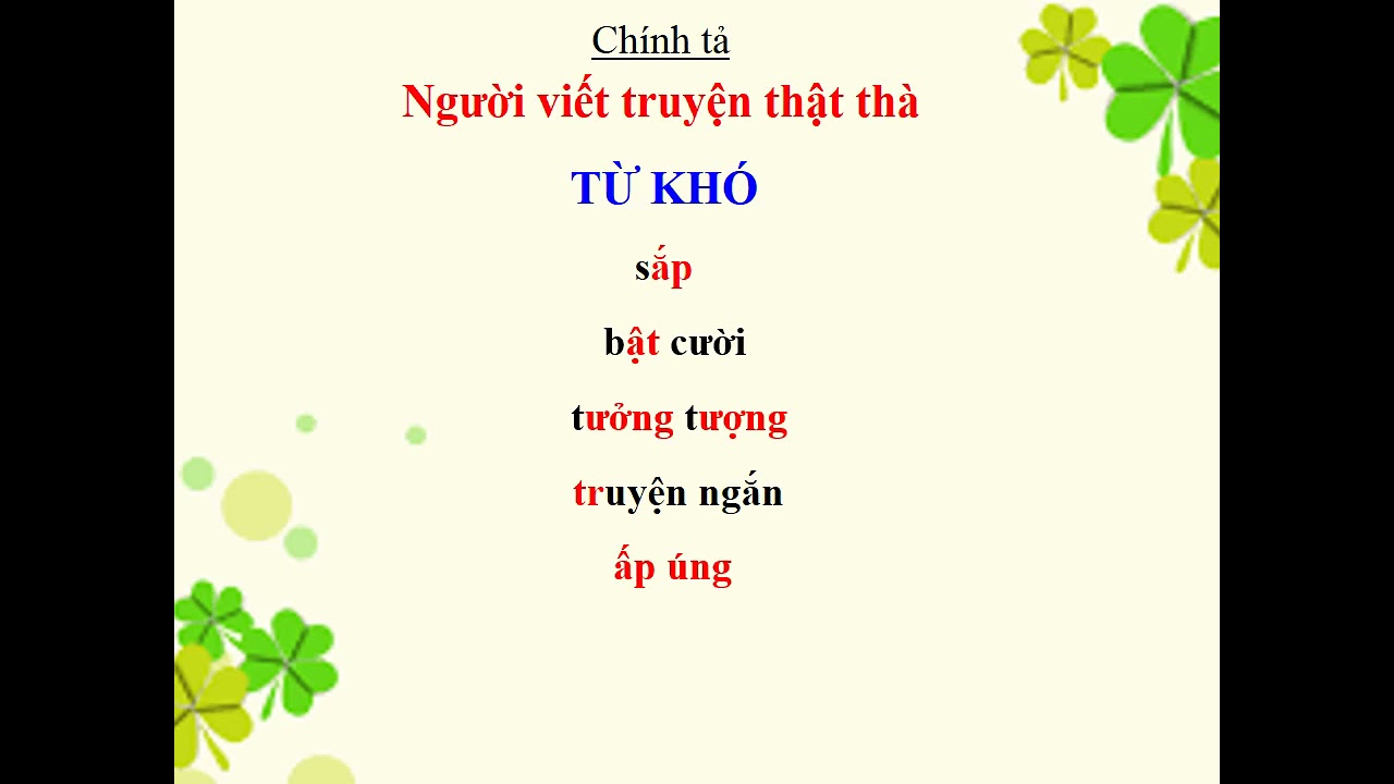 TIẾNG VIỆT 4 - TUẦN 5 - CHÍNH TẢ: NHỮNG HẠT THÓC GIỐNG... - youtube