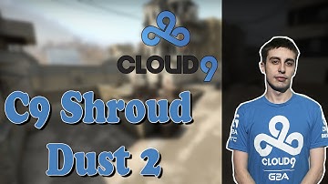 C9 Shroud playing CS:GO ESEA on Dust 2 (twitch stream)