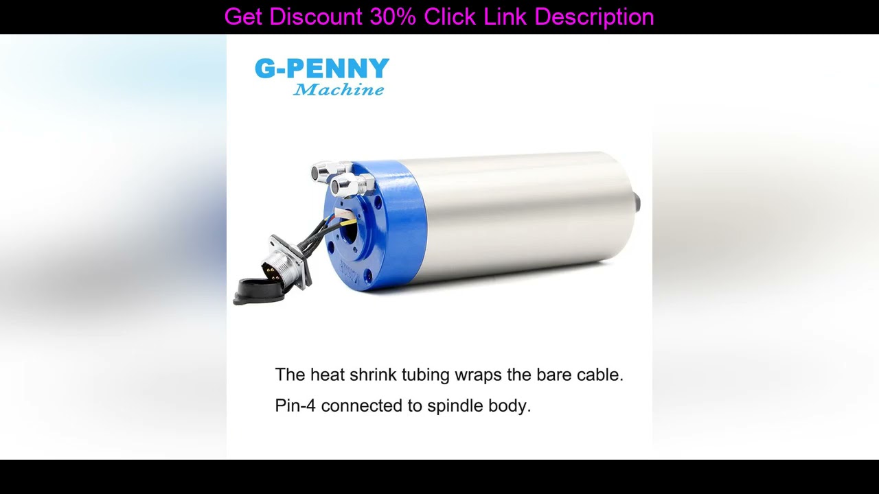 Review 1.5kw ER11 water cooled spindle motor 4 pcs bearings 80x200mm 0-24000rpm accuracy 0.01mm for