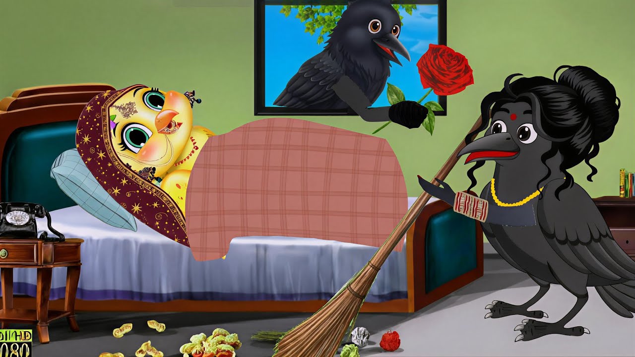 चील की हार, चिड़िया की जीत | Komal Chidiya Ka Ghar Kahani | Komal Chidiya Wala Cartoon Acha Kahaniya