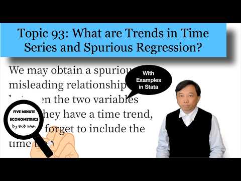 What are Trends in Time Series and Spurious Regression? | 【Five Minute Econometrics】Topic 93