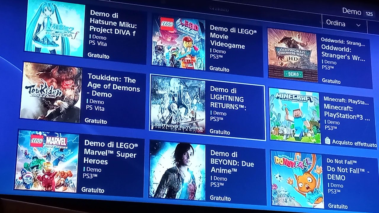 come scaricare giochi nella PS3 ( ragazzi  vi spunta su in alto PlayStation.Store non si vede)