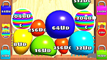 BLOB MERGE 3D - Colorful Satisfying ASMR Kids Gameplay Mobile (Level Up Blobs, Reach 128uD)