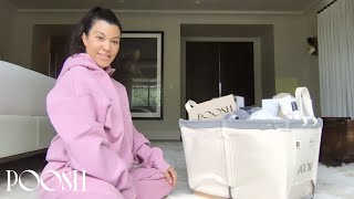 Kourtney Kardashian Unboxes Poosh’s Stay Home Self-Care Kit | Poosh