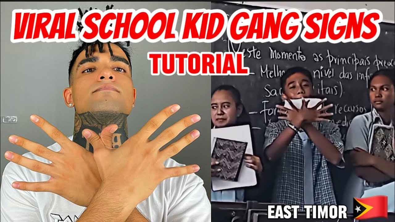 VIRAL SCHOOL KID GANG GANGS TUTORIAL EAST TIMOR 